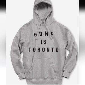 Women's Peace Collective Gray Hoodie 'Home is Toronto' Print Sm Great Condition